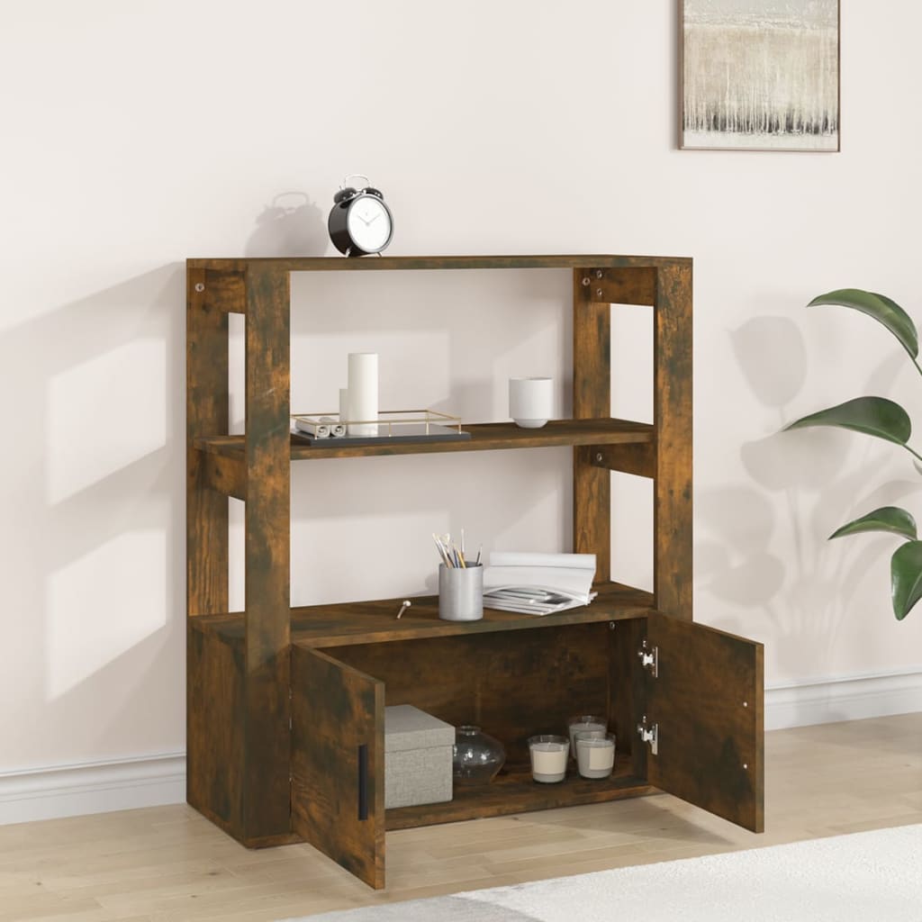 Buffet Chêne fumé 80x30x90 cm Bois d'ingénierie - XIOS