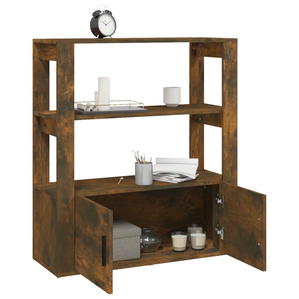 Buffet Chêne fumé 80x30x90 cm Bois d'ingénierie - XIOS
