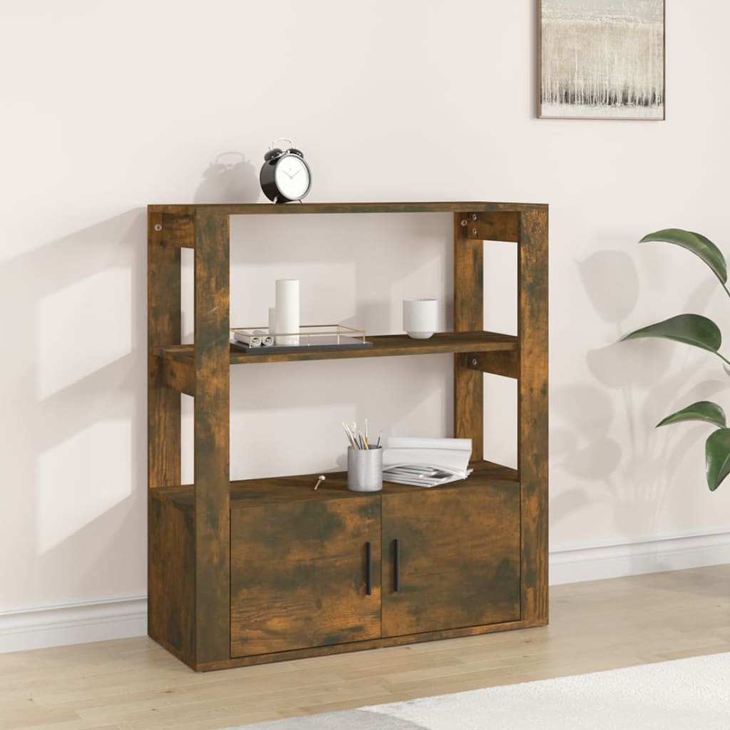 Buffet Chêne fumé 80x30x90 cm Bois d'ingénierie - XIOS