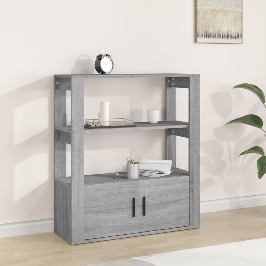 Buffet Sonoma gris 80x30x90 cm Bois d'ingénierie - XIOS
