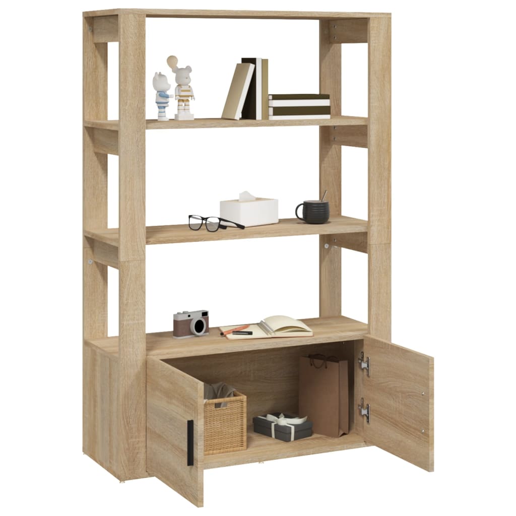 Buffet Chêne sonoma 80x30x119,5 cm Bois d'ingénierie - XIOS