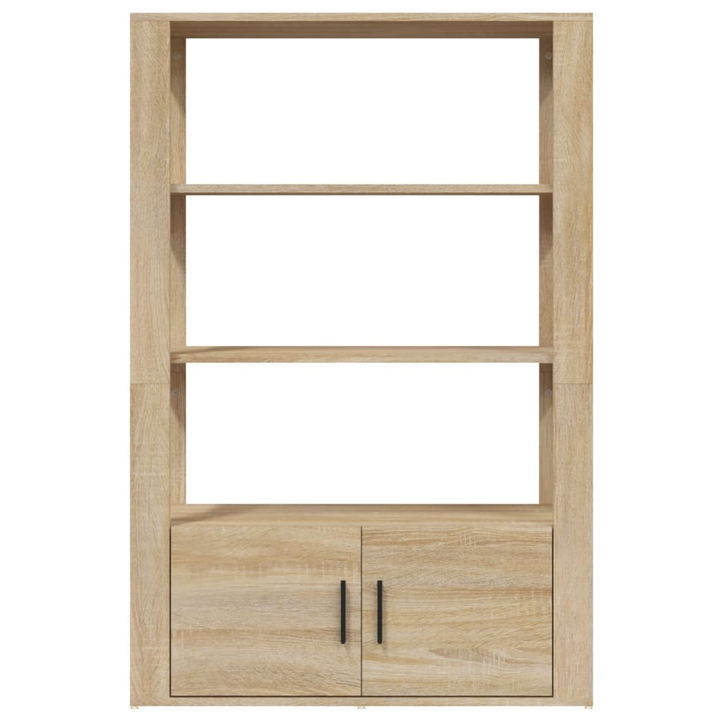 Buffet Chêne sonoma 80x30x119,5 cm Bois d'ingénierie - XIOS