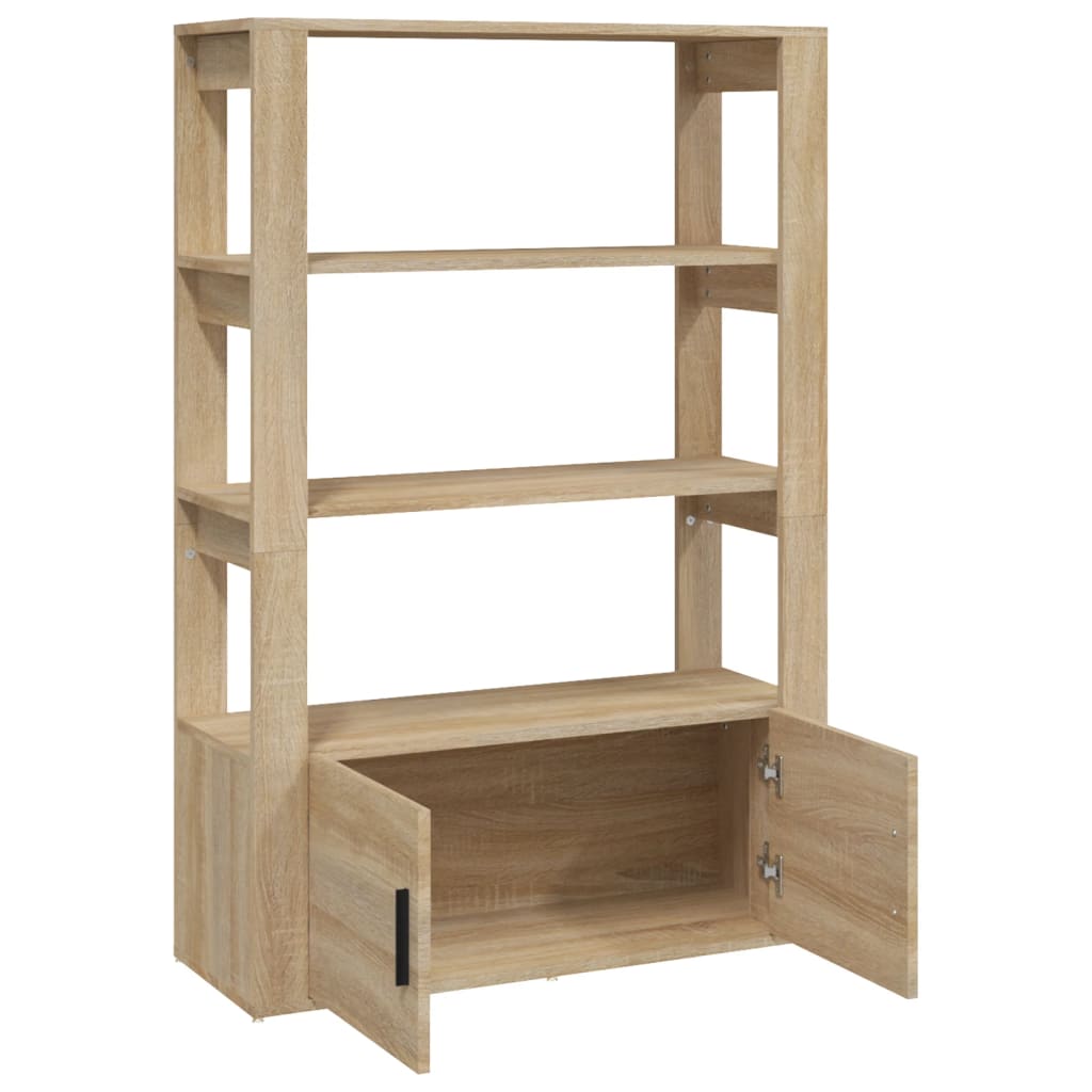 Buffet Chêne sonoma 80x30x119,5 cm Bois d'ingénierie - XIOS