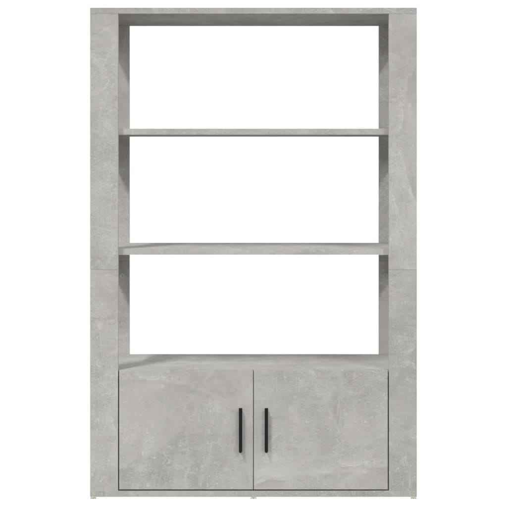 Buffet Gris béton 80x30x119,5 cm Bois d'ingénierie - XIOS