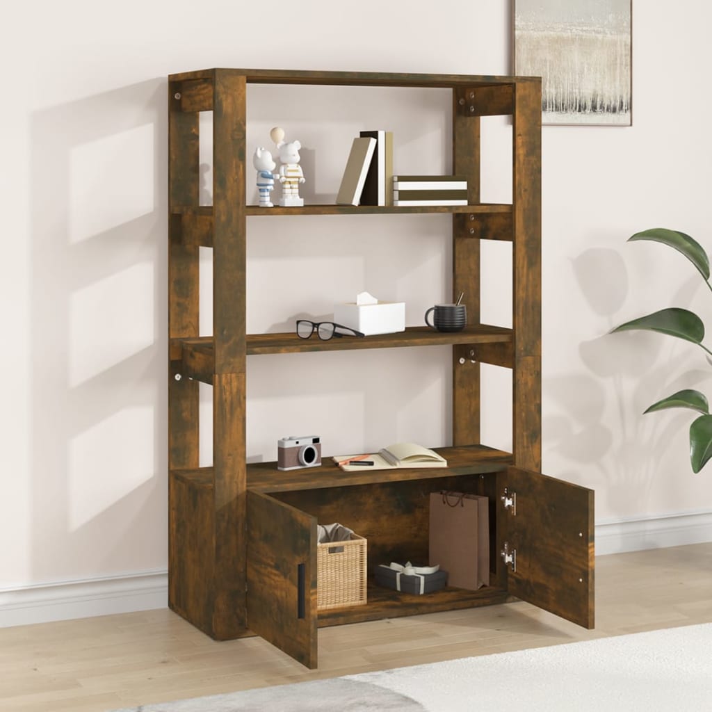 Buffet Chêne fumé 80x30x119,5 cm Bois d'ingénierie - XIOS