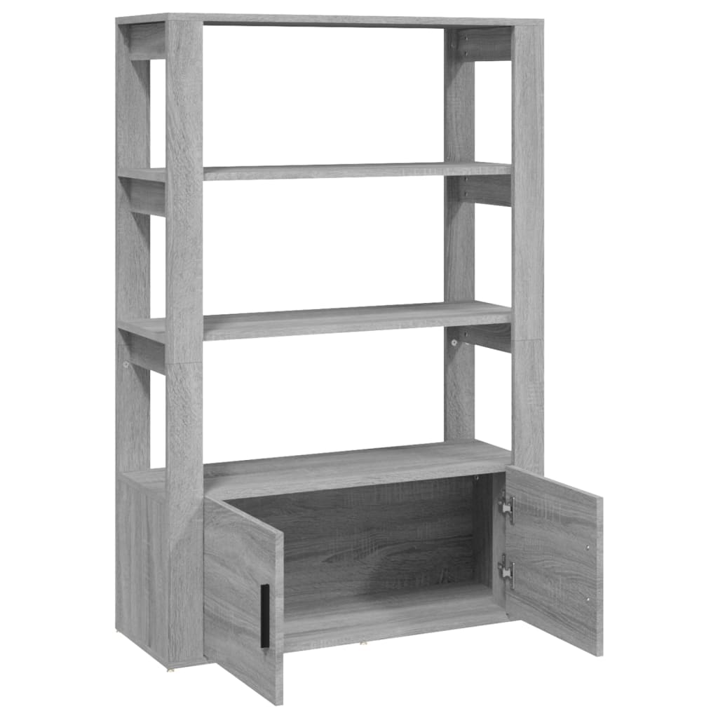 Buffet Sonoma gris 80x30x119,5 cm Bois d'ingénierie - XIOS
