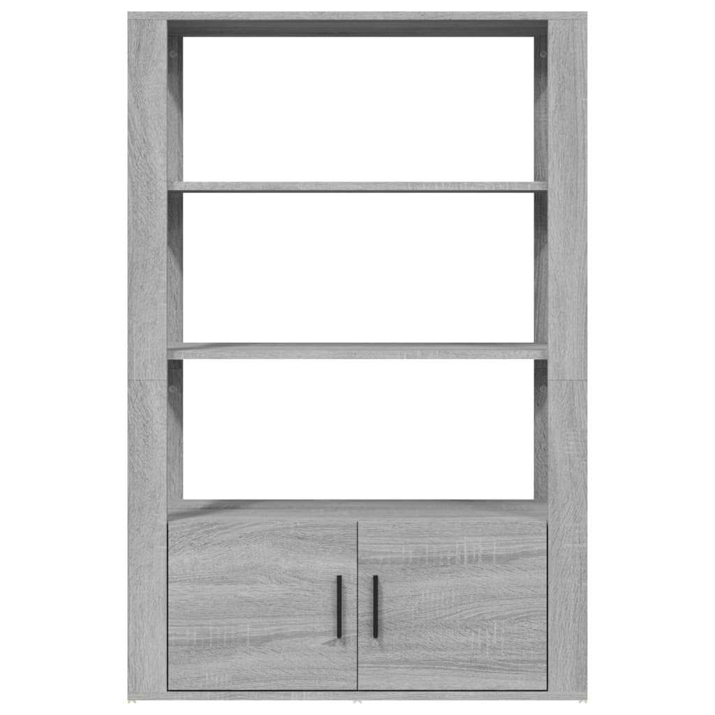 Buffet Sonoma gris 80x30x119,5 cm Bois d'ingénierie - XIOS