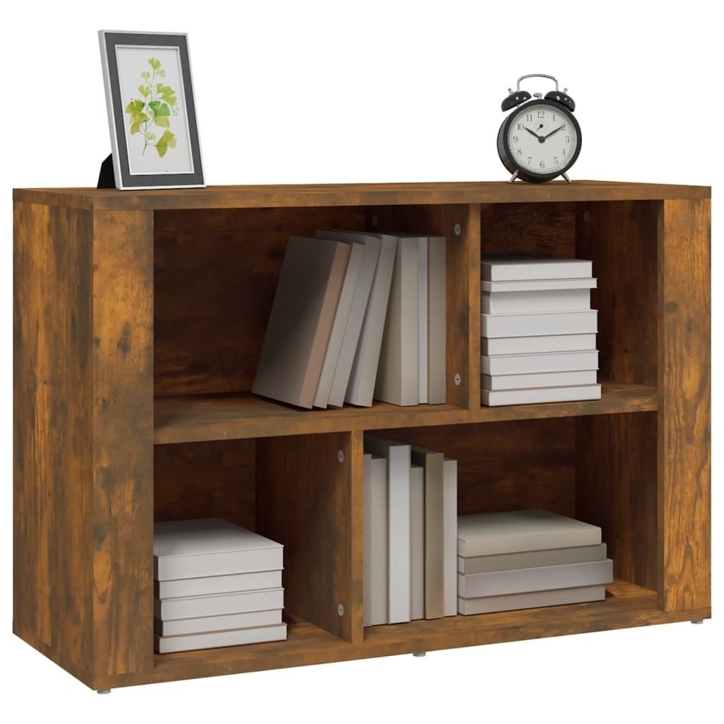 Buffet Chêne fumé 80x30x54 cm Bois d'ingénierie