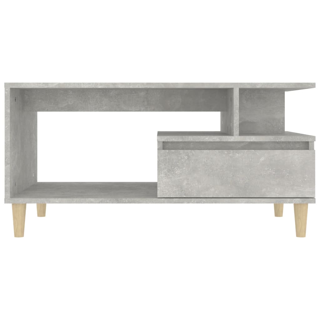 Table basse Gris béton 90x49x45 cm Bois d'ingénierie - XIOS