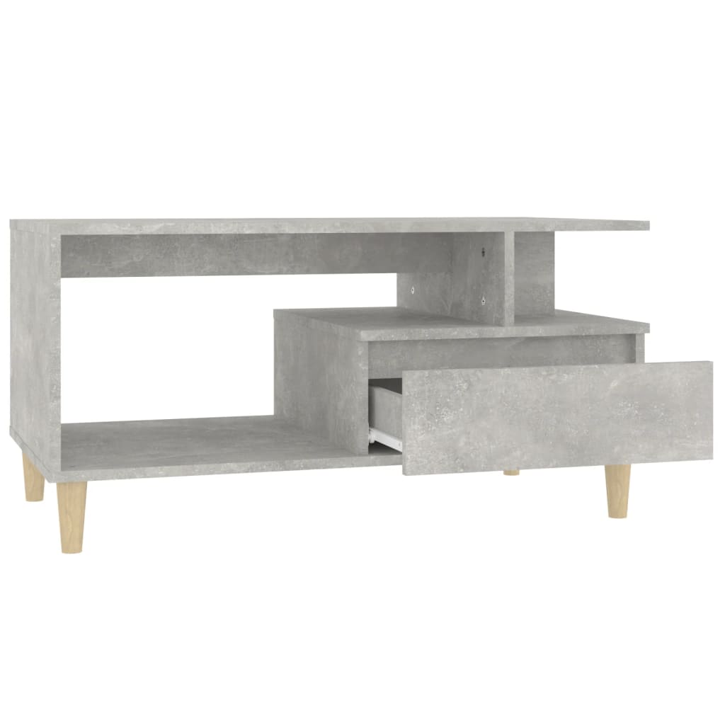 Table basse Gris béton 90x49x45 cm Bois d'ingénierie - XIOS