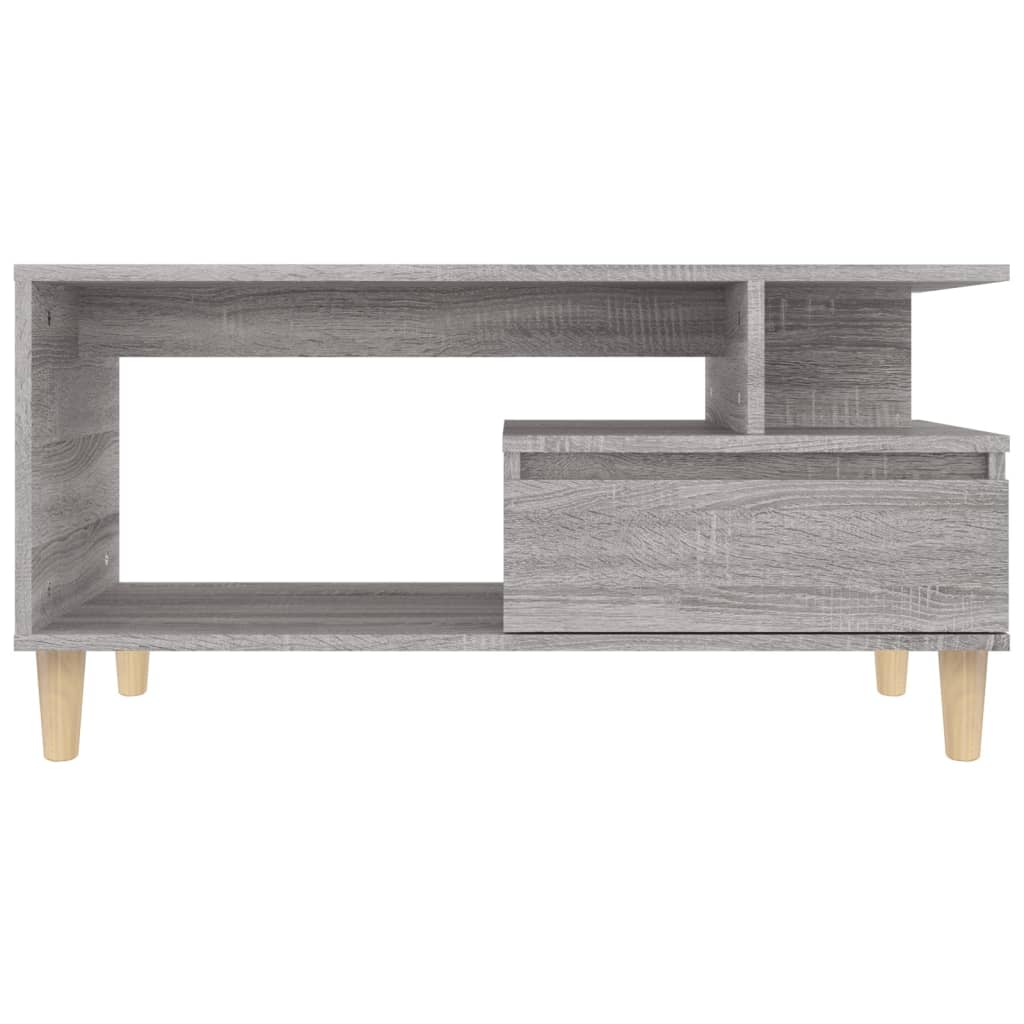 Table basse Sonoma gris 90x49x45 cm Bois d'ingénierie - XIOS