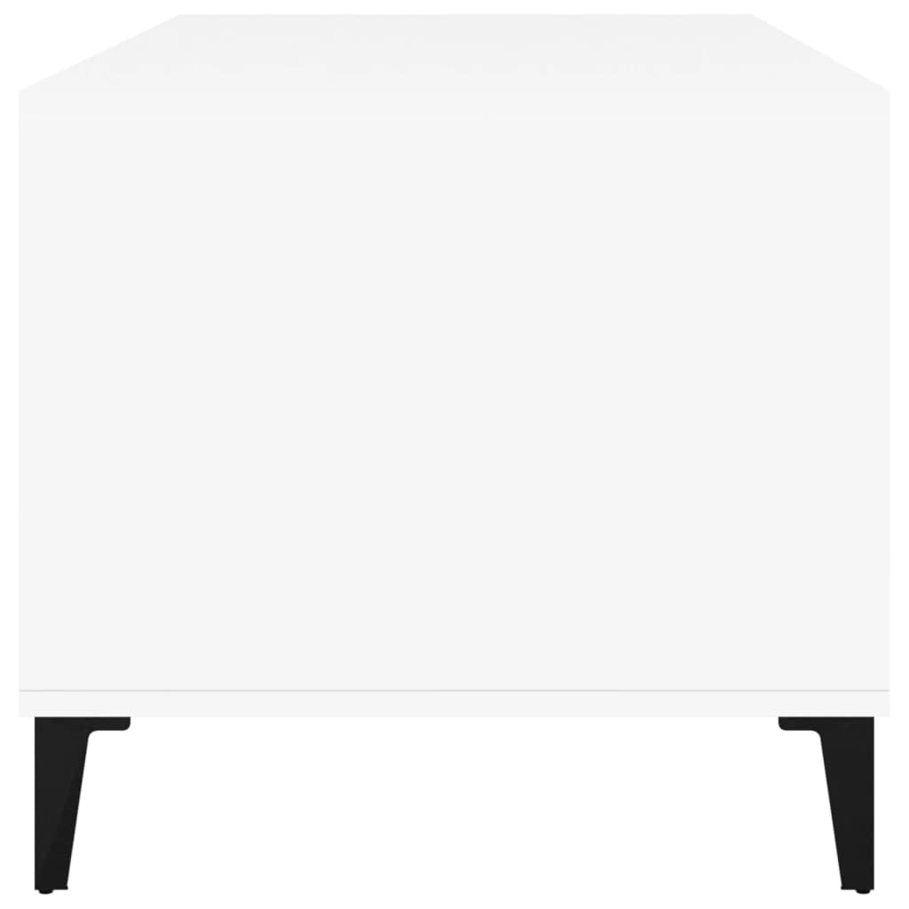 Table basse Blanc 90x49x45 cm Bois d'ingénierie - XIOS