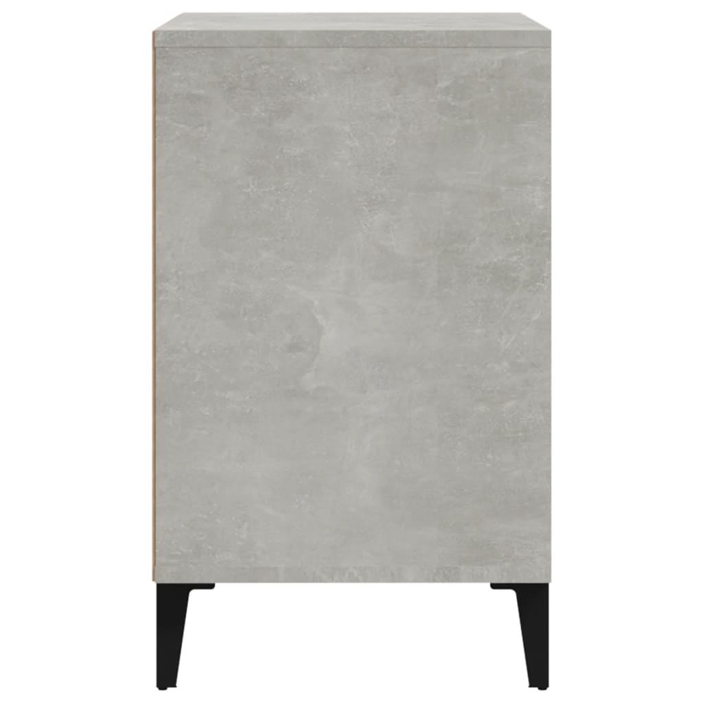 Armoire à chaussures Gris béton 102x36x60 cm Bois d'ingénierie - XIOS
