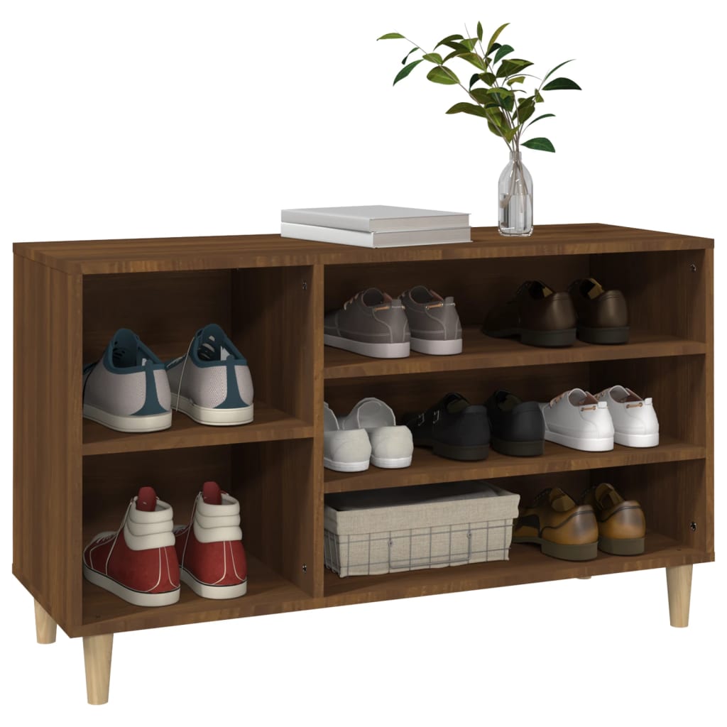 Armoire à chaussures Chêne marron 102x36x60cm Bois d'ingénierie - XIOS
