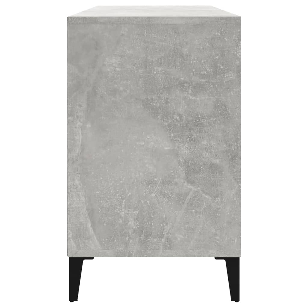 Armoire à chaussures Gris béton 102x36x60 cm Bois d'ingénierie - XIOS
