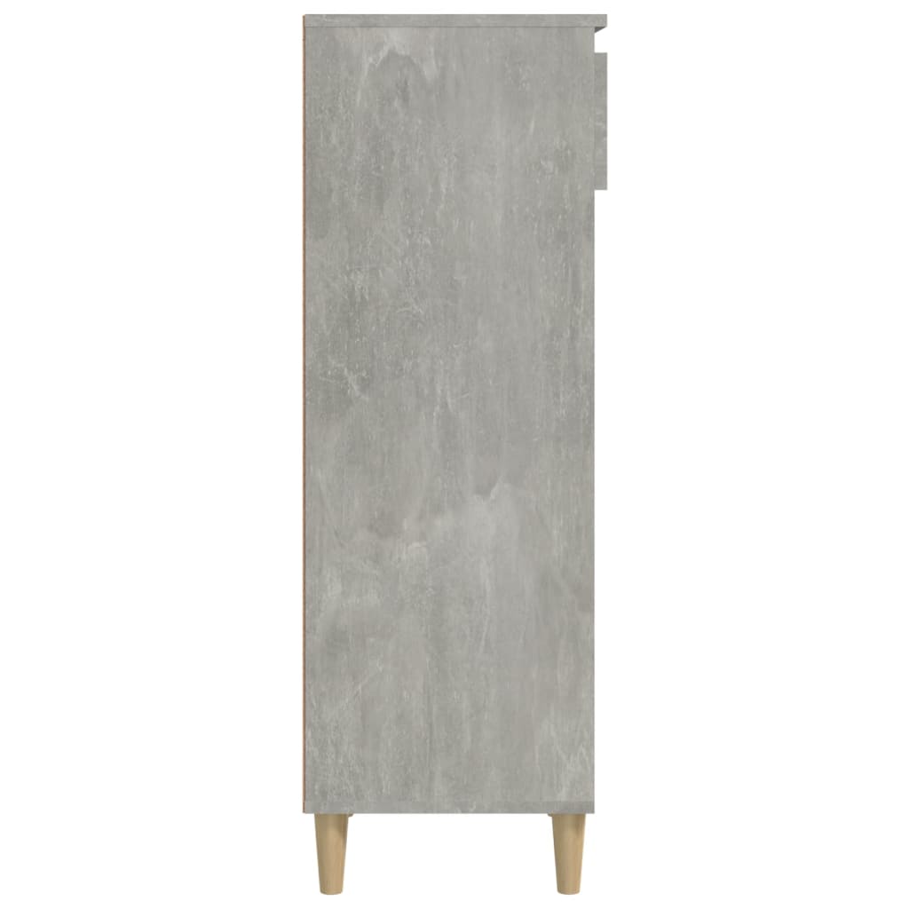 Armoire à chaussures Gris béton 40x36x105 cm Bois d'ingénierie - XIOS