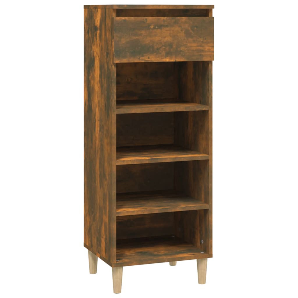 Armoire à chaussures Chêne fumé 40x36x105 cm Bois d'ingénierie - XIOS