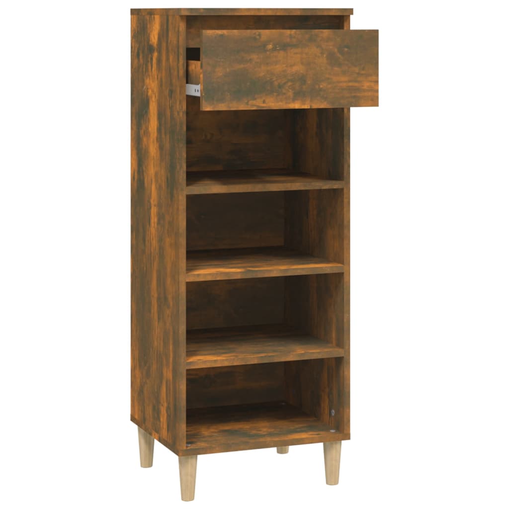 Armoire à chaussures Chêne fumé 40x36x105 cm Bois d'ingénierie - XIOS