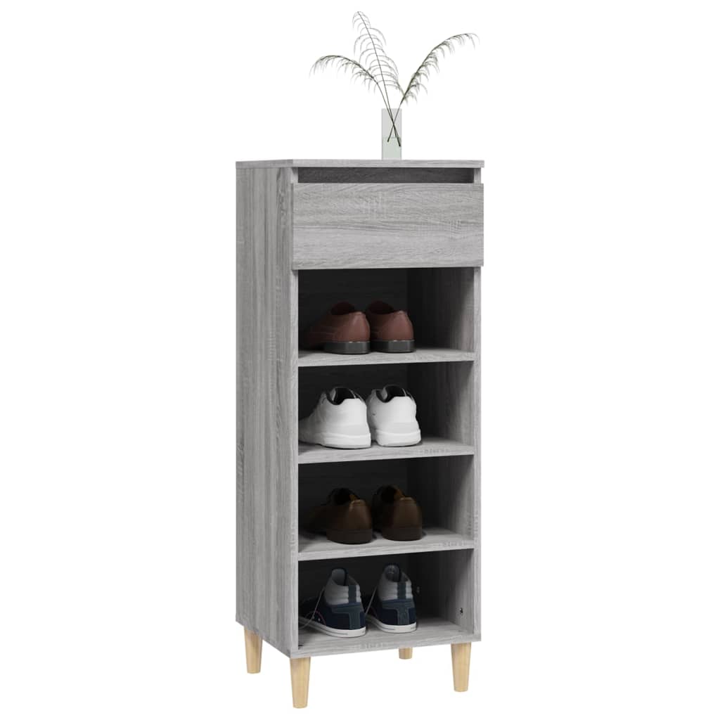 Armoire à chaussures Sonoma gris 40x36x105 cm Bois d'ingénierie - XIOS