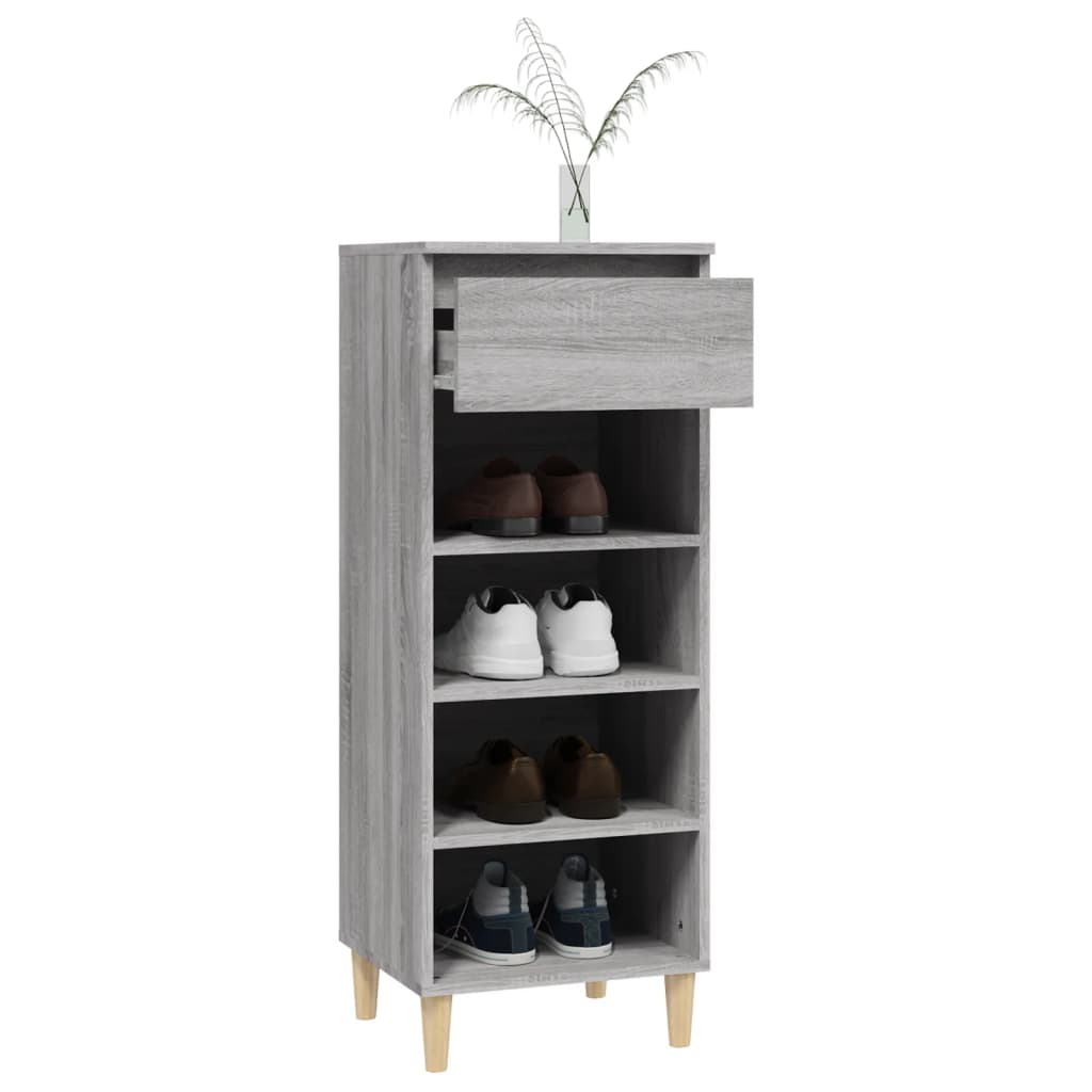 Armoire à chaussures Sonoma gris 40x36x105 cm Bois d'ingénierie - XIOS