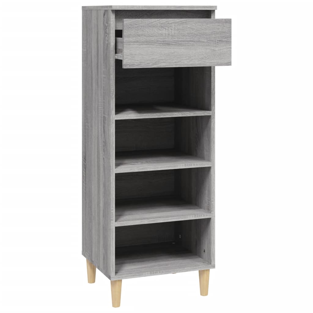 Armoire à chaussures Sonoma gris 40x36x105 cm Bois d'ingénierie - XIOS