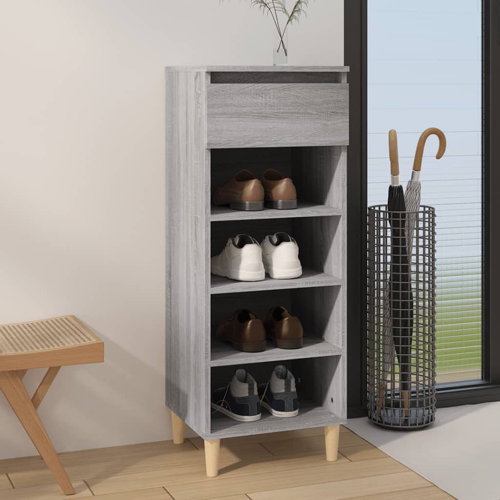 Armoire à chaussures Sonoma gris 40x36x105 cm Bois d'ingénierie - XIOS