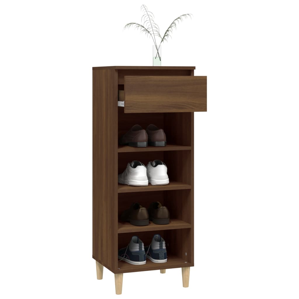Armoire à chaussures Chêne marron 40x36x105cm Bois d'ingénierie - XIOS