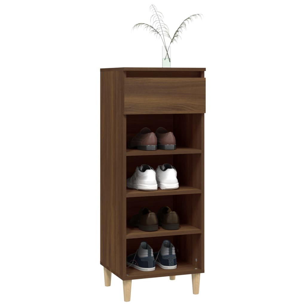 Armoire à chaussures Chêne marron 40x36x105cm Bois d'ingénierie - XIOS