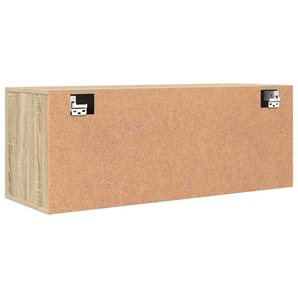 Armoire à chaussures murale Chêne sonoma 100x35x38 cm