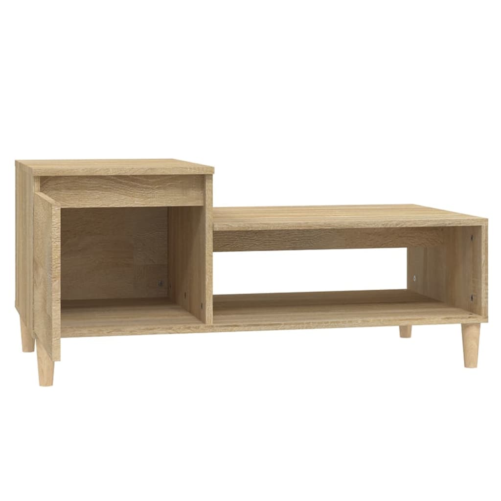 Table basse Chêne sonoma 100x50x45 cm Bois d'ingénierie - XIOS