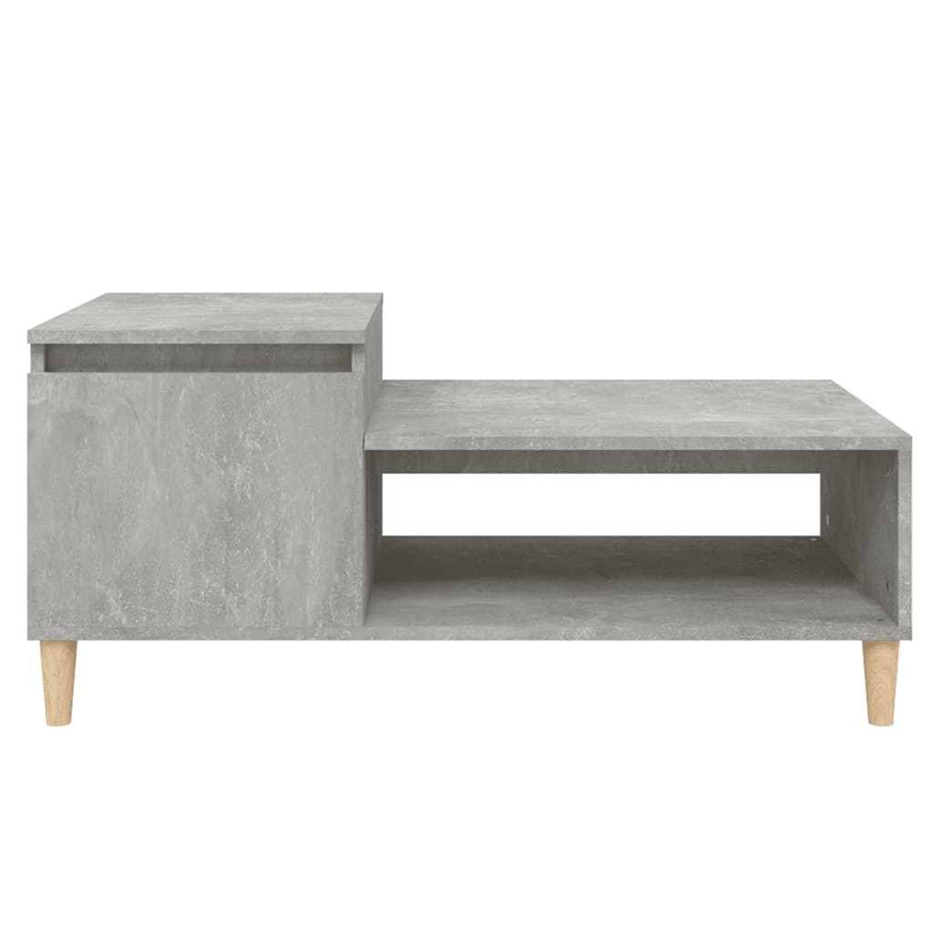 Table basse Gris béton 100x50x45 cm Bois d'ingénierie - XIOS