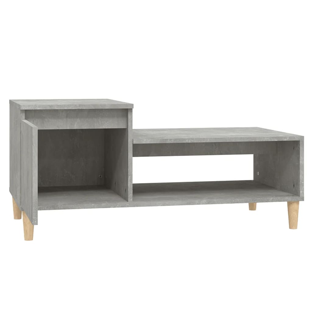 Table basse Gris béton 100x50x45 cm Bois d'ingénierie - XIOS
