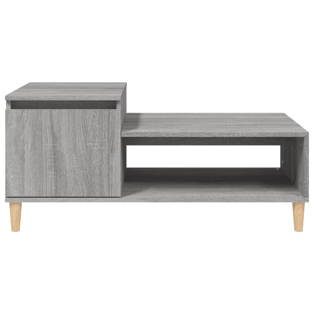 Table basse Sonoma gris 100x50x45 cm Bois d'ingénierie - XIOS