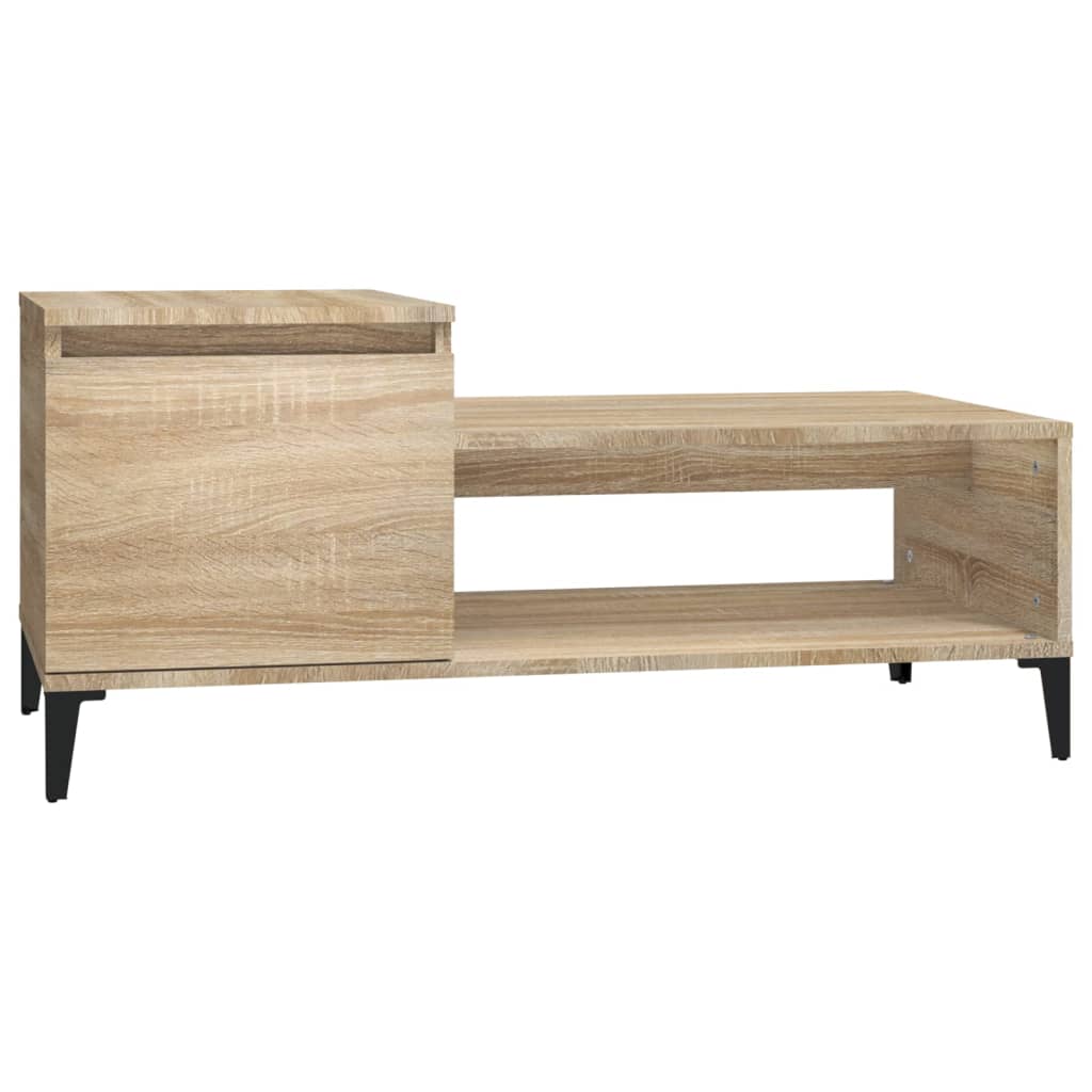 Table basse Chêne sonoma 100x50x45 cm Bois d'ingénierie - XIOS