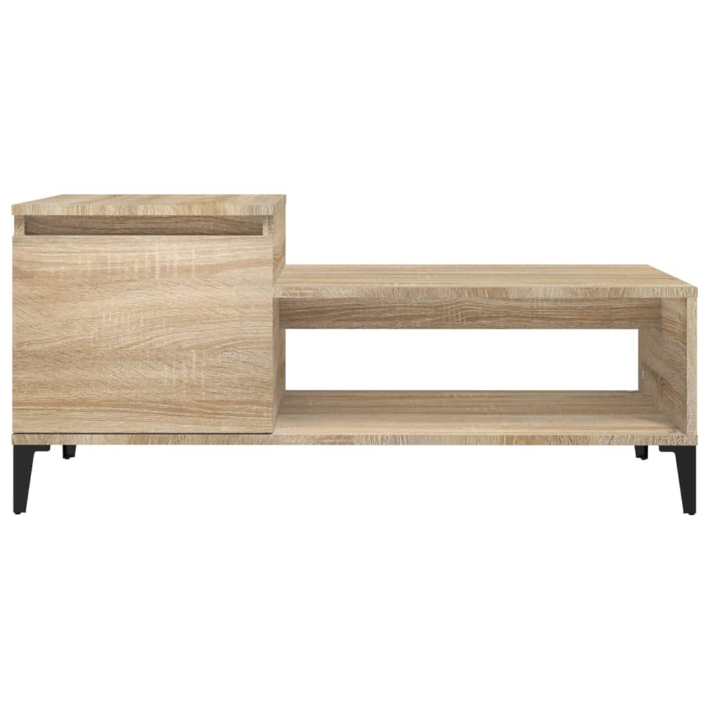 Table basse Chêne sonoma 100x50x45 cm Bois d'ingénierie - XIOS