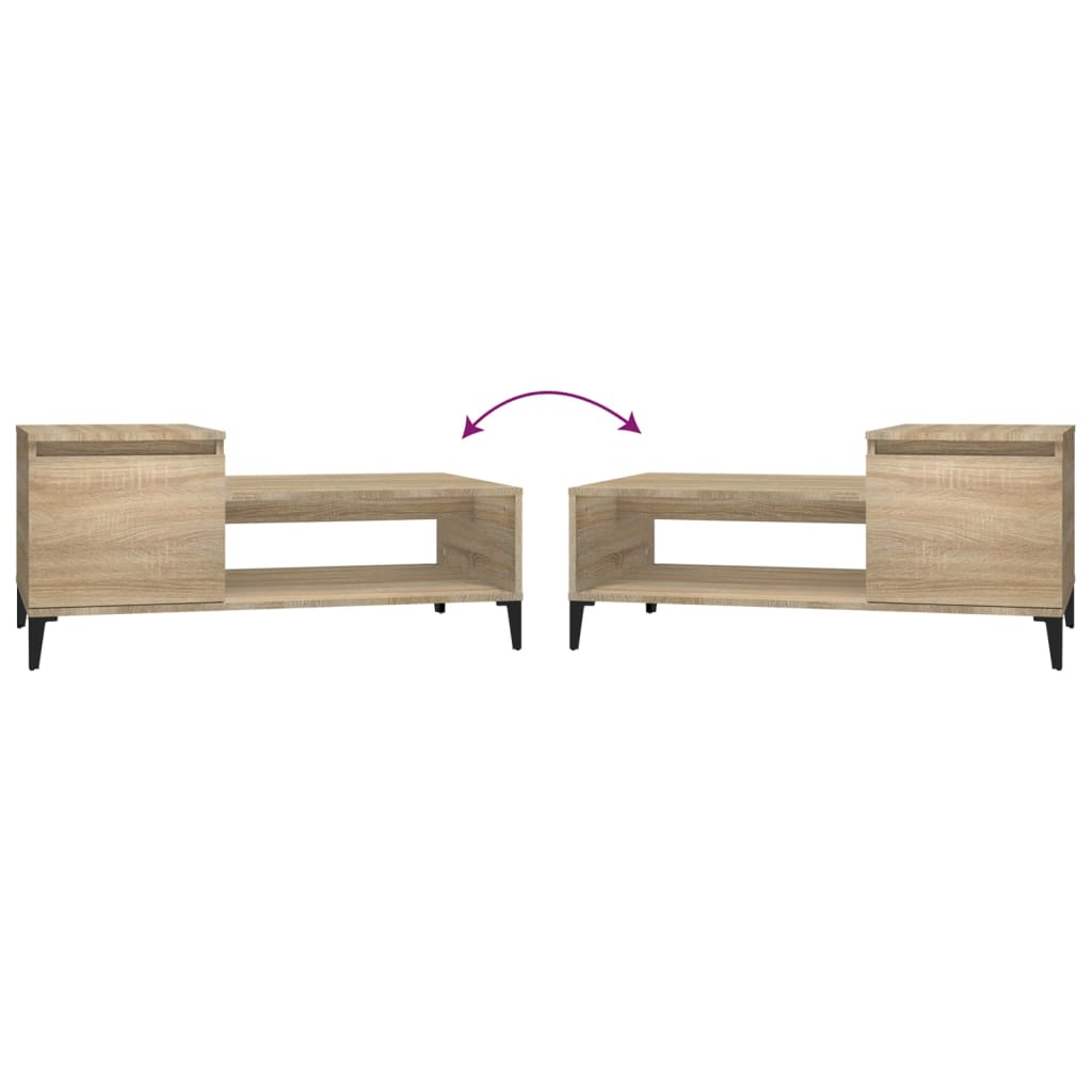 Table basse Chêne sonoma 100x50x45 cm Bois d'ingénierie - XIOS