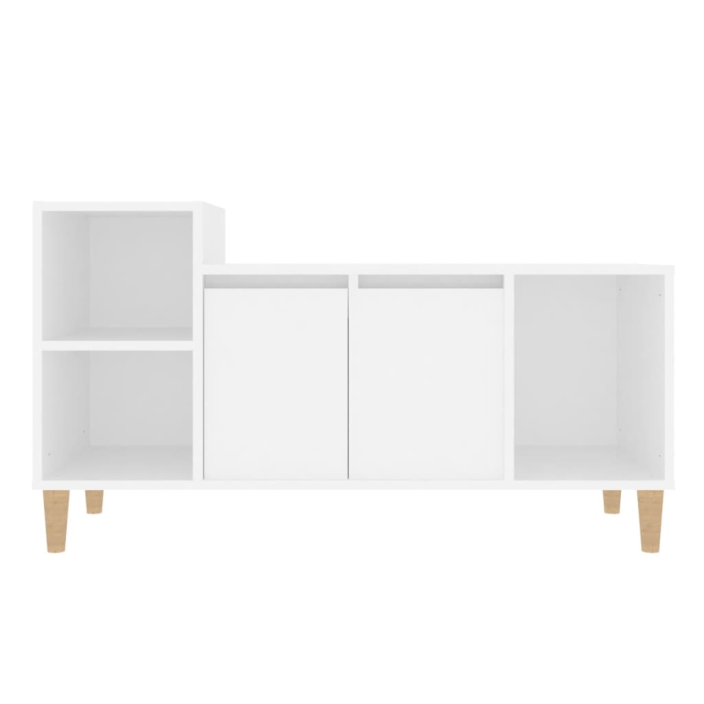 Meuble TV Blanc 100x35x55 cm Bois d'ingénierie - XIOS