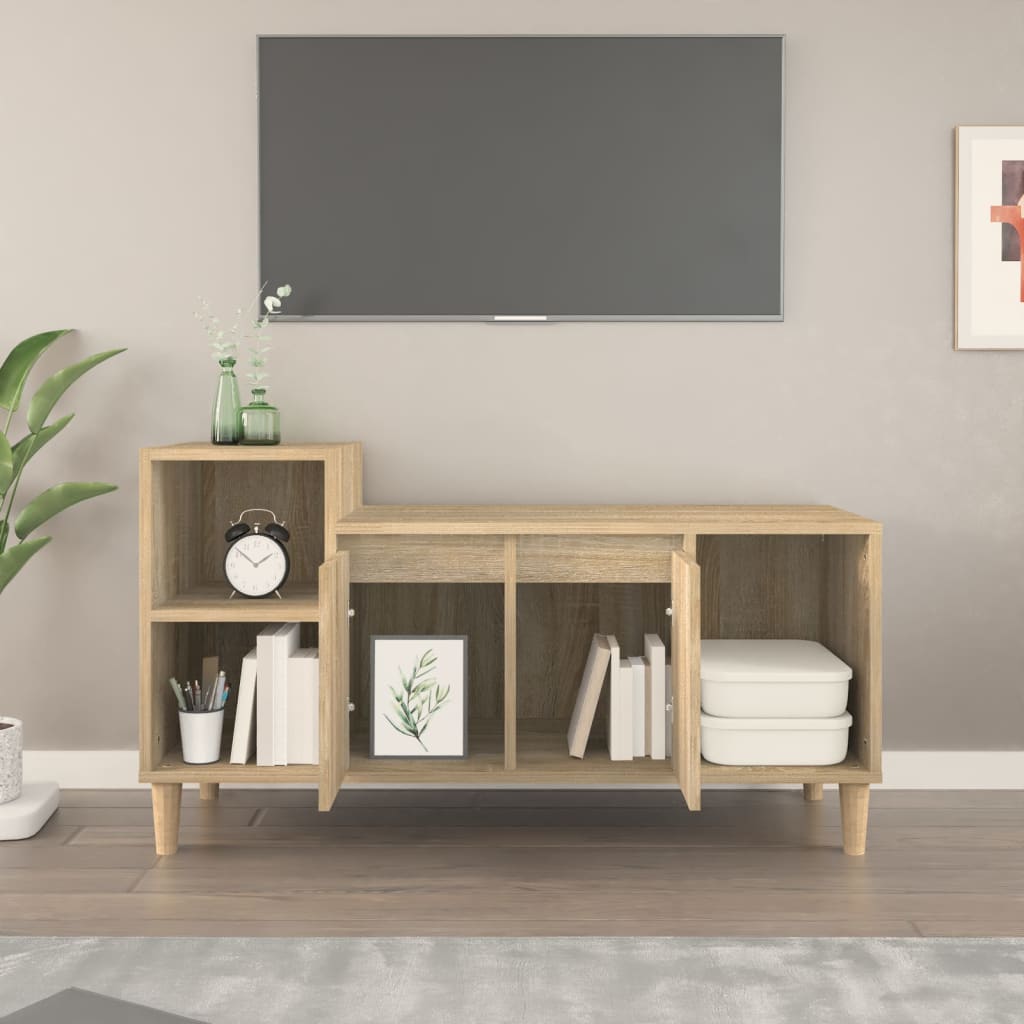 Meuble TV Chêne sonoma 100x35x55 cm Bois d'ingénierie - XIOS