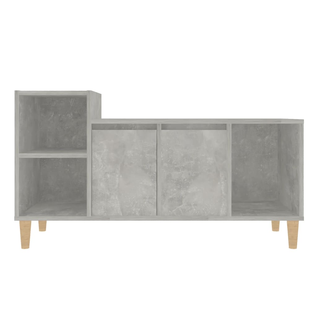 Meuble TV Gris béton 100x35x55 cm Bois d'ingénierie - XIOS