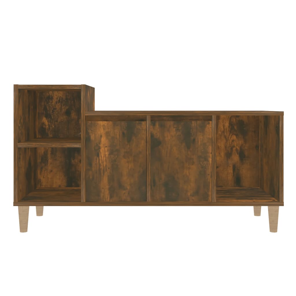 Meuble TV Chêne fumé 100x35x55 cm Bois d'ingénierie - XIOS