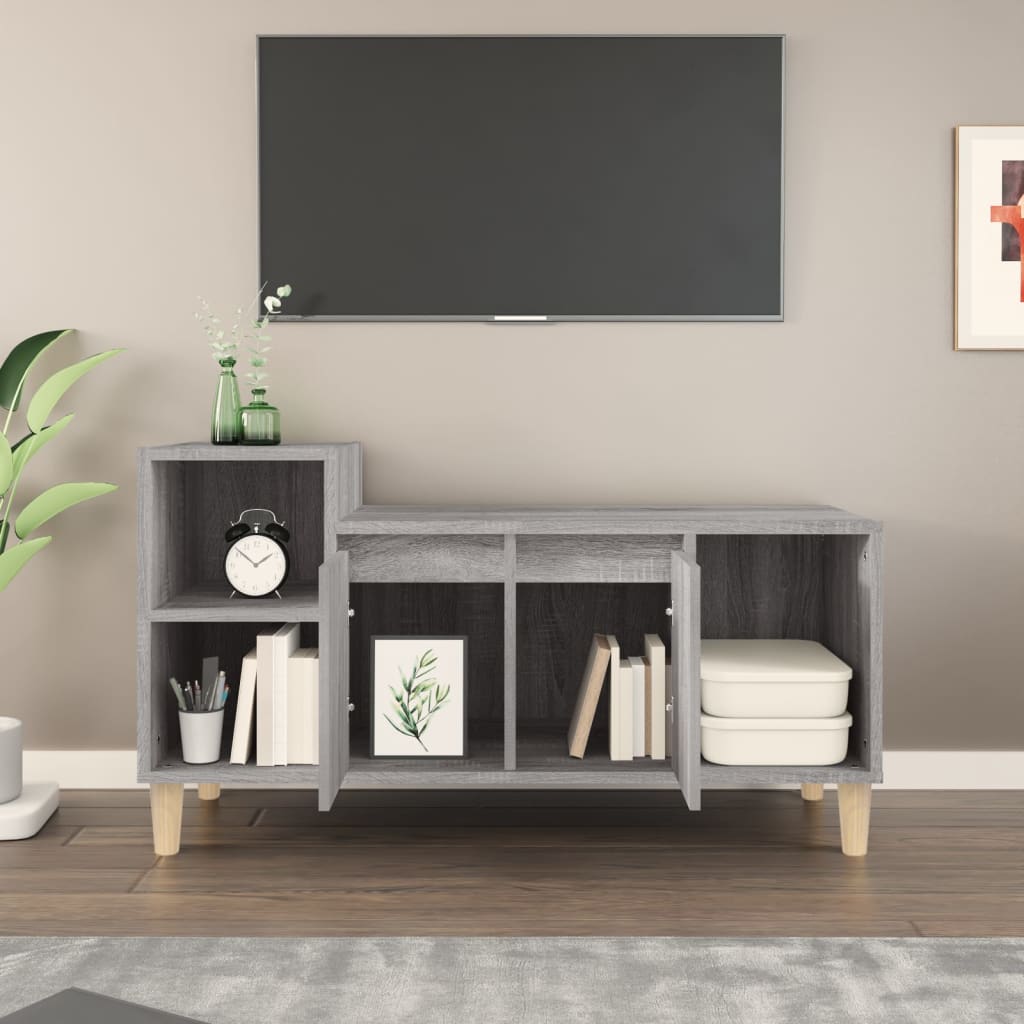 Meuble TV Sonoma gris 100x35x55 cm Bois d'ingénierie - XIOS