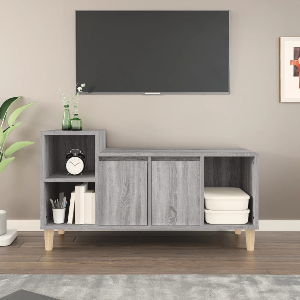 Meuble TV Sonoma gris 100x35x55 cm Bois d'ingénierie - XIOS