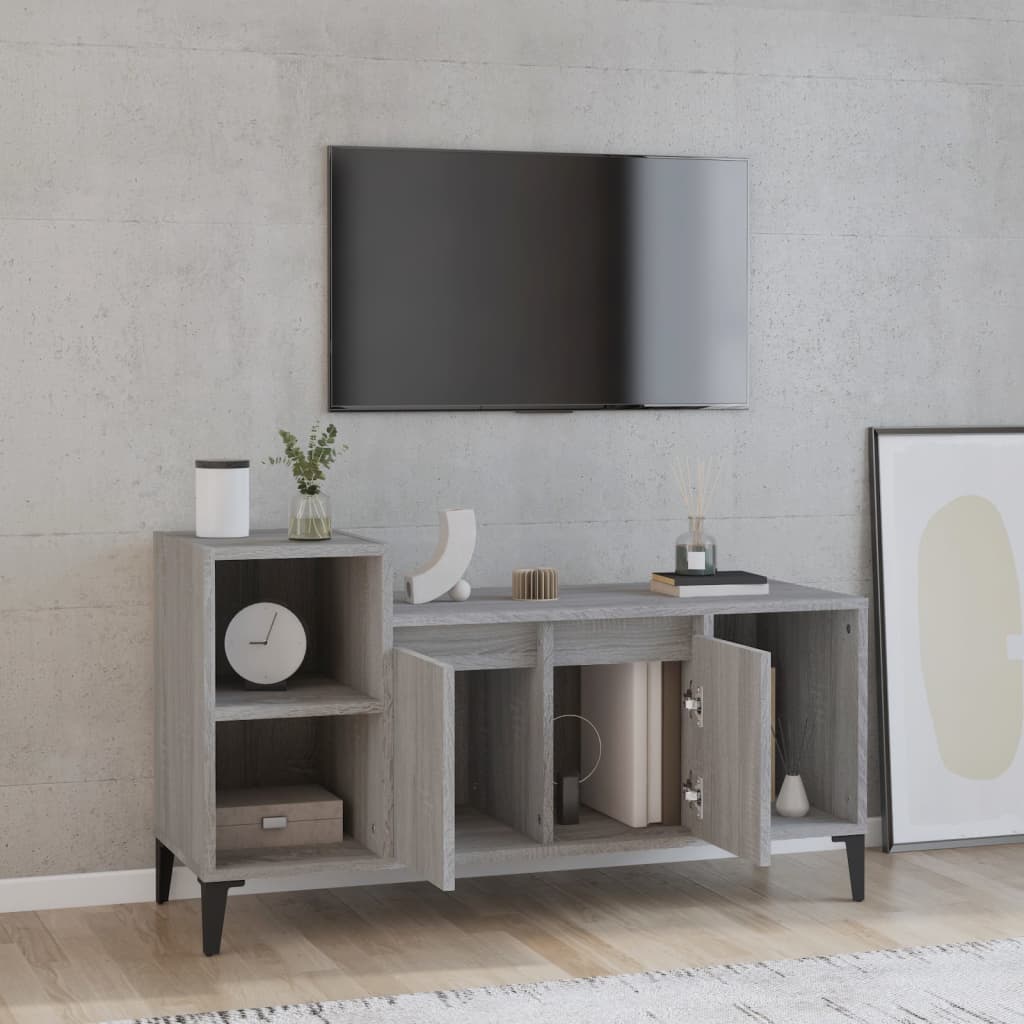 Meuble TV Sonoma gris 100x35x55 cm Bois d'ingénierie - XIOS