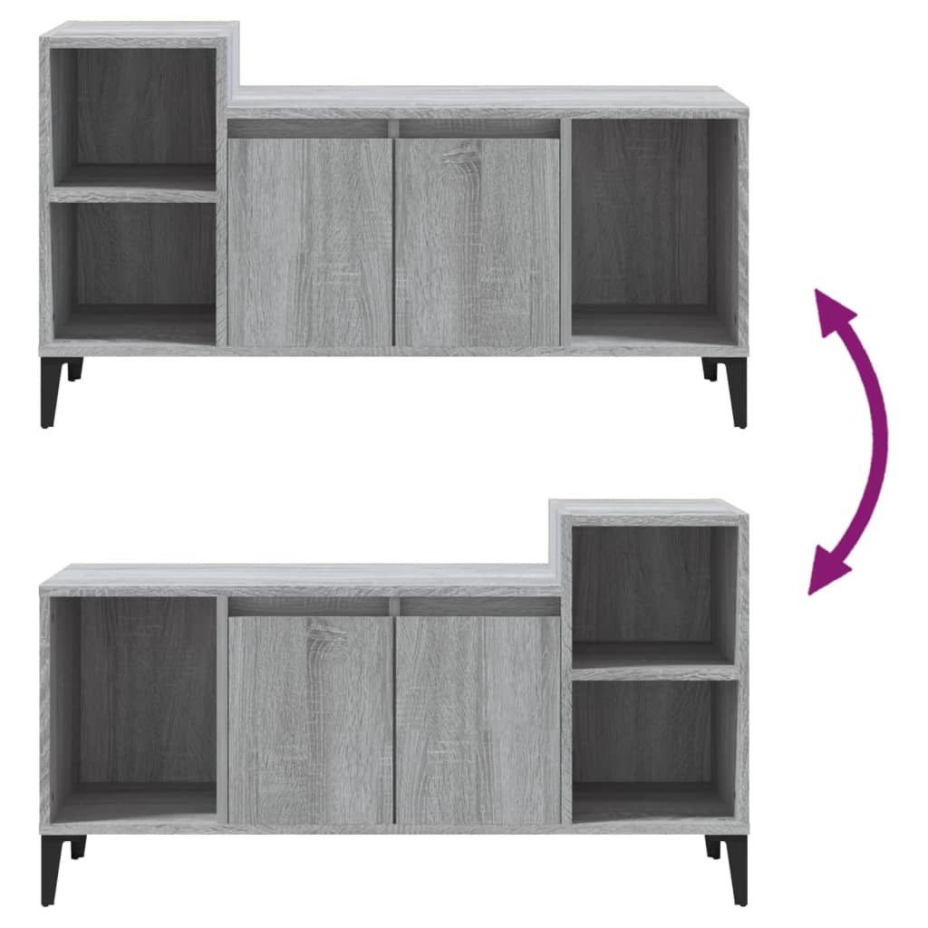 Meuble TV Sonoma gris 100x35x55 cm Bois d'ingénierie - XIOS