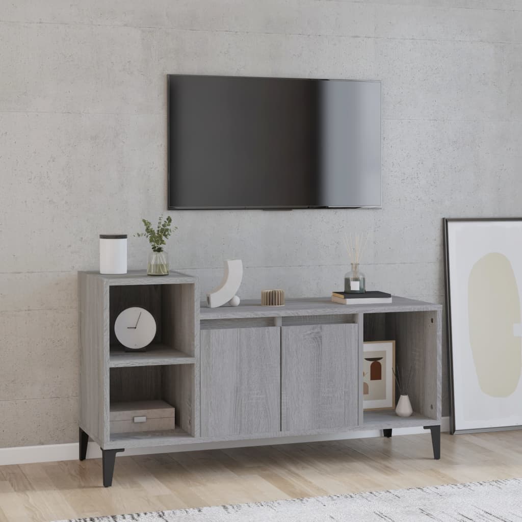 Meuble TV Sonoma gris 100x35x55 cm Bois d'ingénierie - XIOS