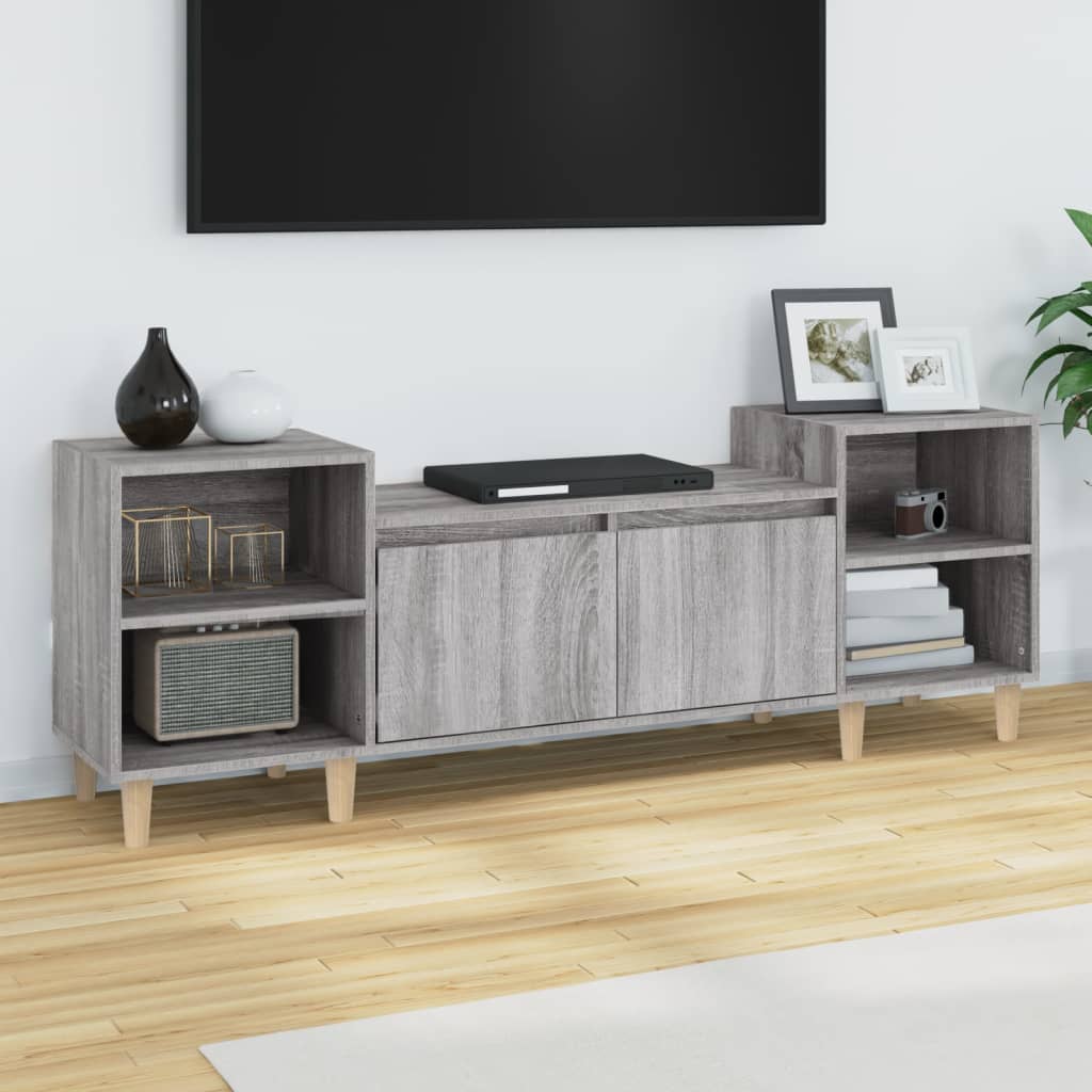 Meuble TV Sonoma gris 160x35x55 cm Bois d'ingénierie - XIOS