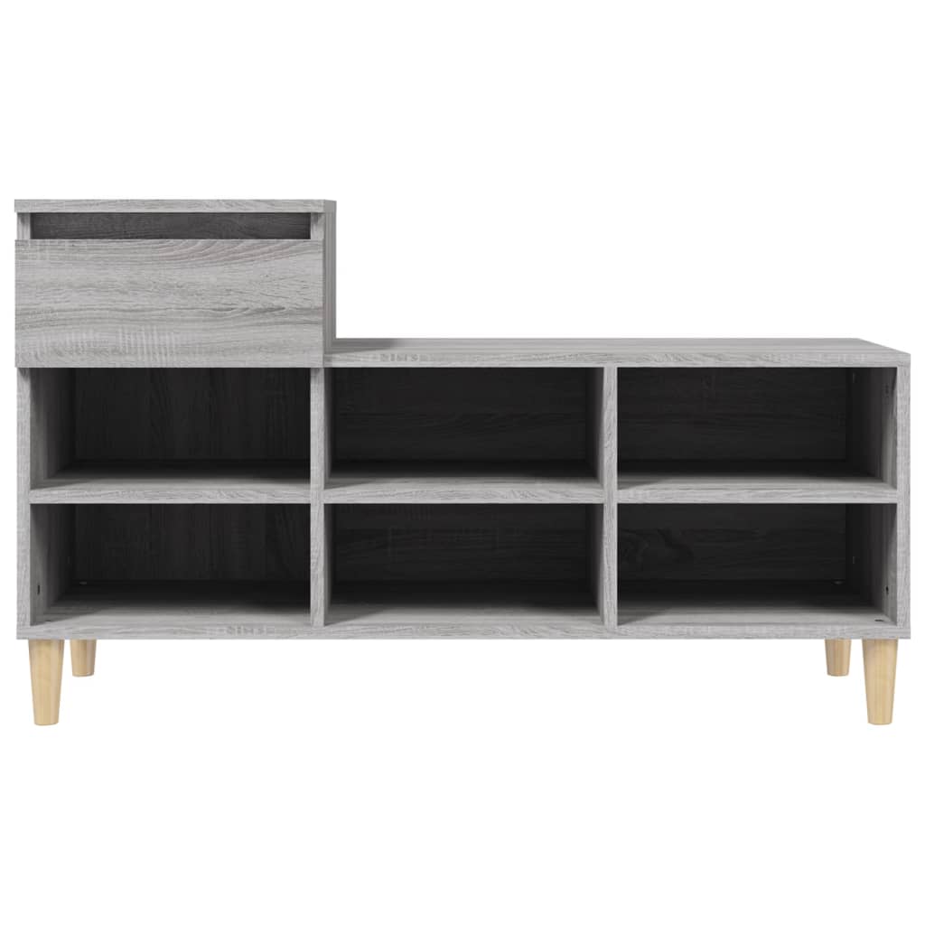 Armoire à chaussures Sonoma gris 102x36x60 cm Bois d'ingénierie - XIOS