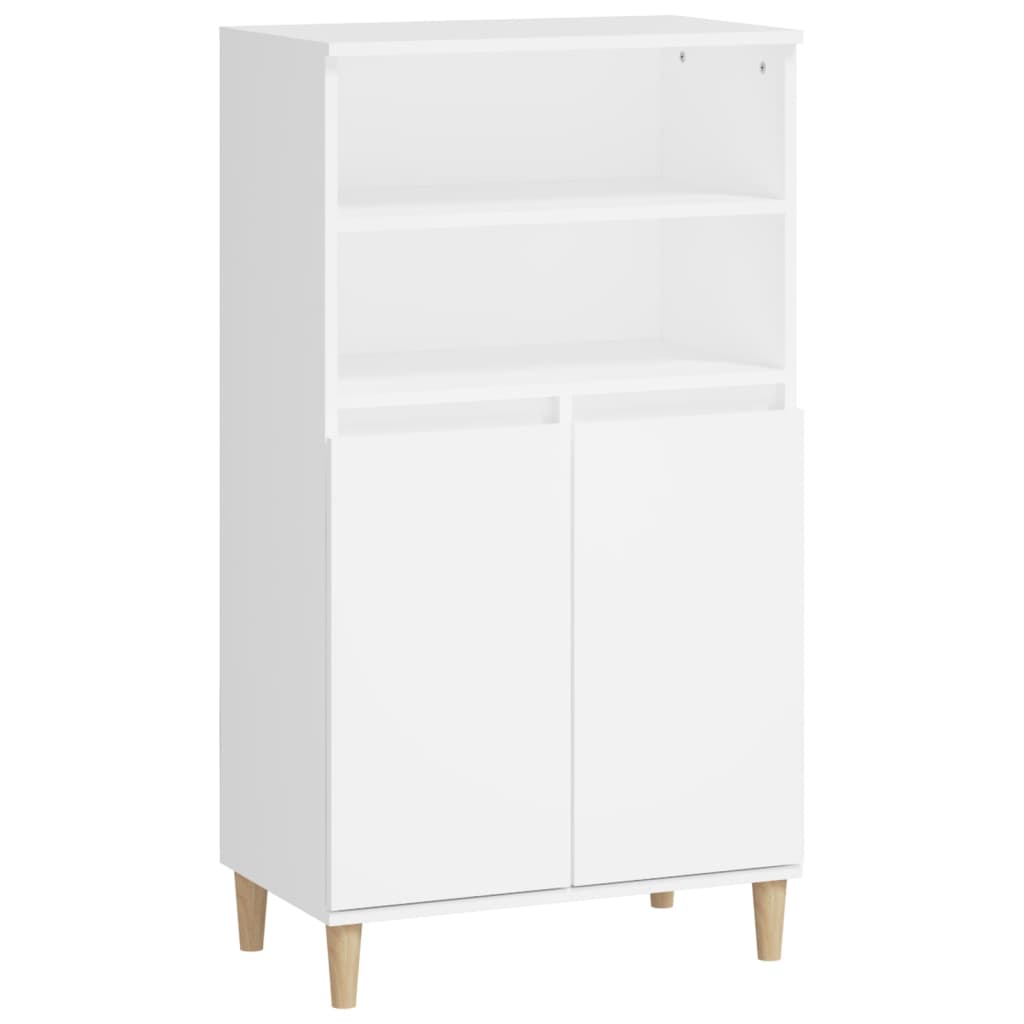 Buffet haut Blanc 60x36x110 cm Bois d'ingénierie - XIOS
