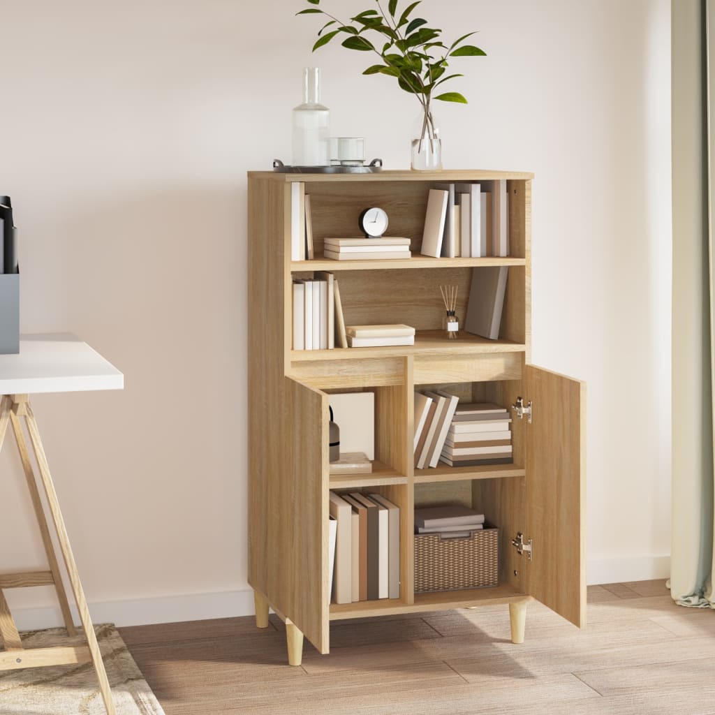 Buffet haut Chêne sonoma 60x36x110 cm Bois d'ingénierie