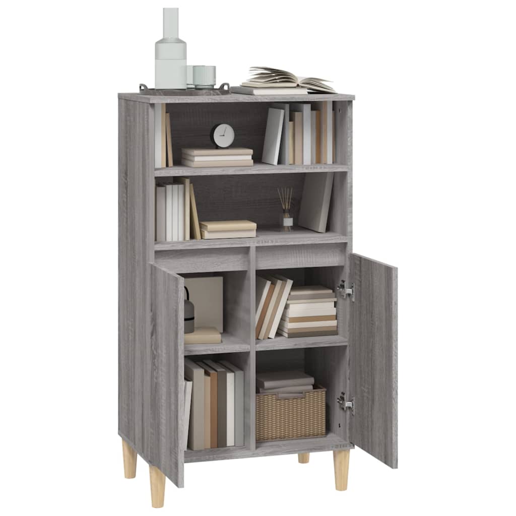 Buffet haut Sonoma gris 60x36x110 cm Bois d'ingénierie - XIOS